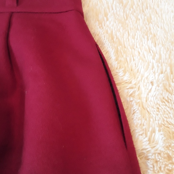 Theory Red Wool Skirt - Picture 4 of 4